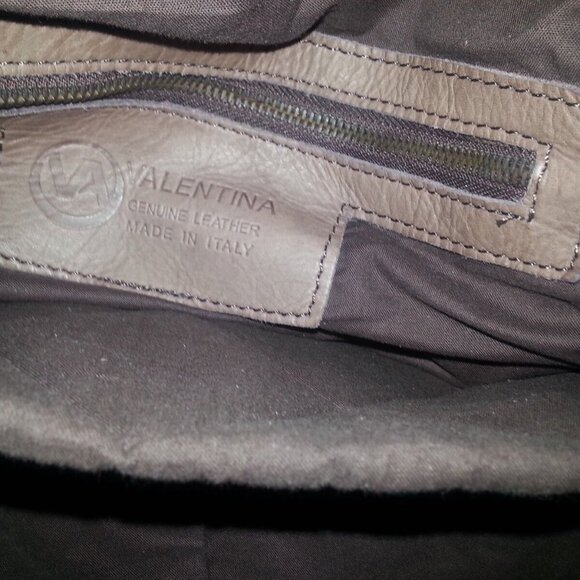 VALENTINA-Woven Brown Leather Traditional Shape Backpack/Knapsack-GORGEOUS! NWT - Picture 9 of 9